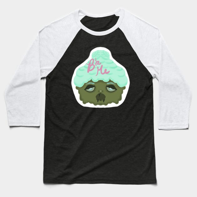 Zombie Cupcake Baseball T-Shirt by PifflesPieces